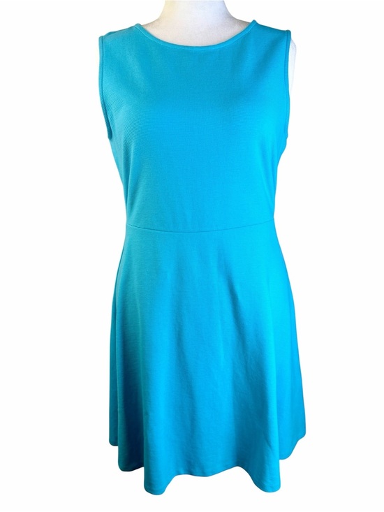 Talbots Dresses & Skirts - Talbots Sleeveless Blue Fit & Flare Dress Size XL